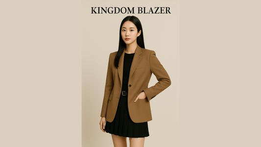 Korean-Inspired Elegance: The Power Look with Kingdom Blazer