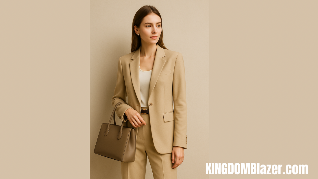 Soft Neutrals — The Beige Blazer for Timeless Daywear