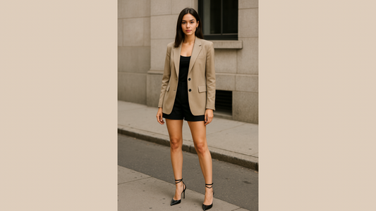 Power Meets Elegance: The Ultimate Blazer &amp; Heels OOTD for Women on the Rise